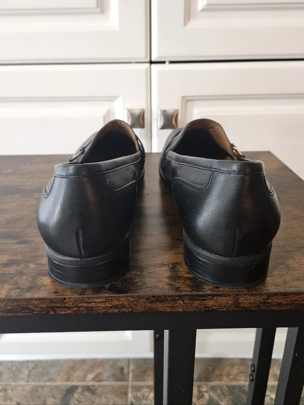 Naturalizer Black Leather Loafers Dress Shoes Normcore Minimalist Dark Academia